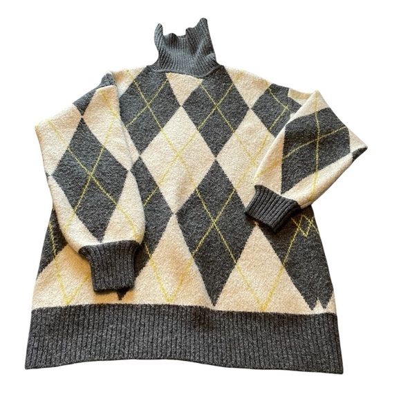 Pringle of Scotland/ H&M Argyle Knit Turtleneck
Sweater Dress XS-Wool Blend - Picture 7 of 13